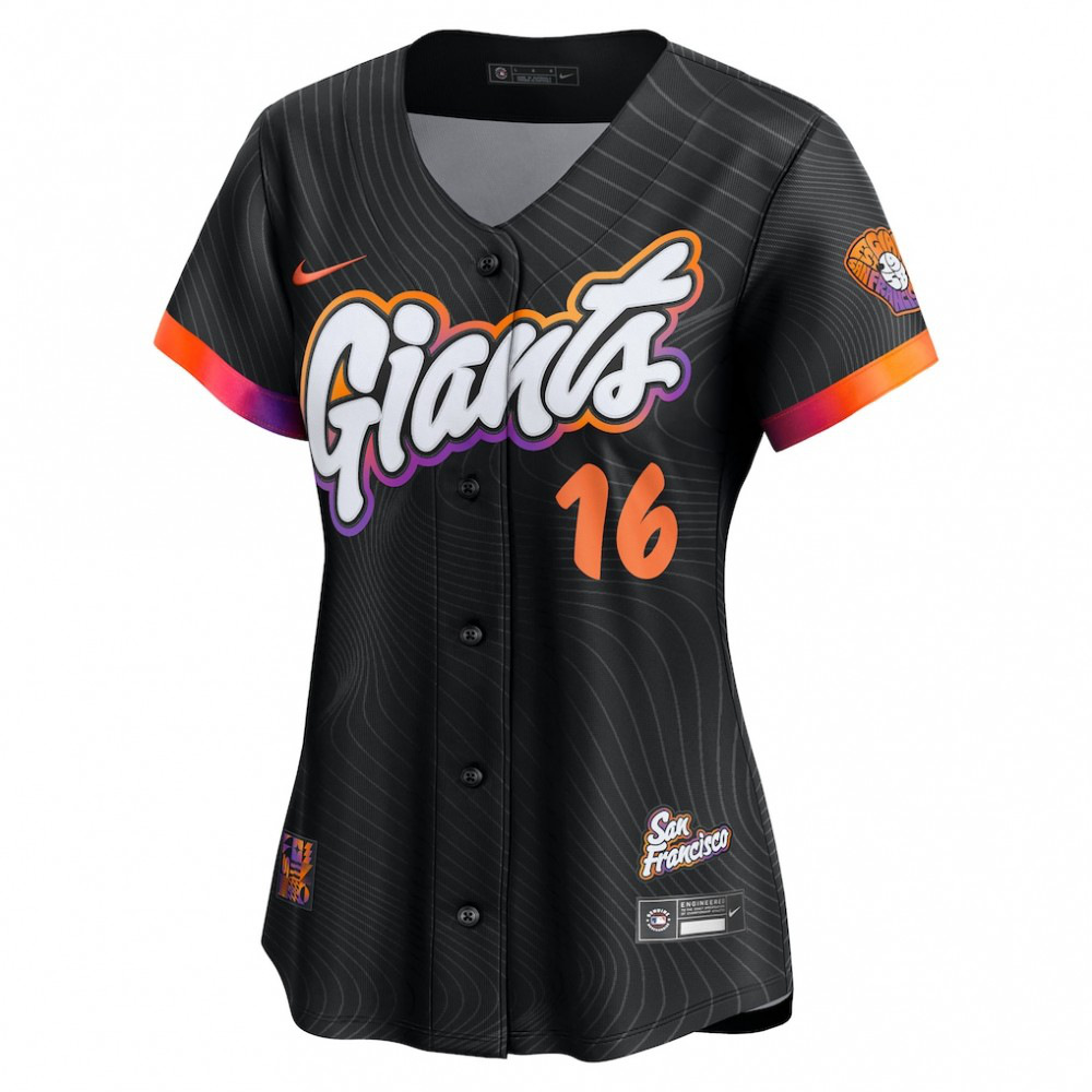 Rafael Devers San Francisco Giants Women's 2025 City Connect Limited Player Jersey - Black-Pro Kit Vault | Brand New 26/27 Sports Jerseys